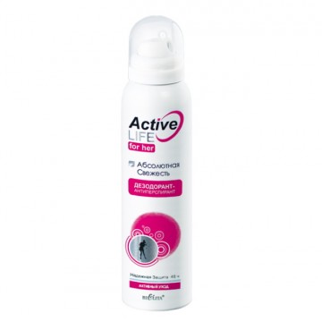 ACTIVE LIFE Deodorant-antiperspirant pre Ženy “Absolutná sviežosť” (150 ml)