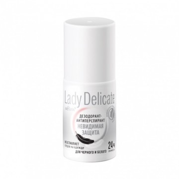 LADY DELICATE Antiperspirantný Dezodorant “Neviditeľná Ochrana” ROLL-ON (50ml)