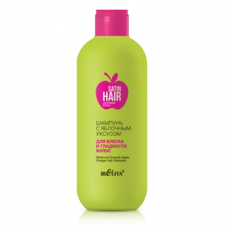 SATIN HAIR Šampón s jablčným octom pre lesk a hladkosť vlasov (400ml)