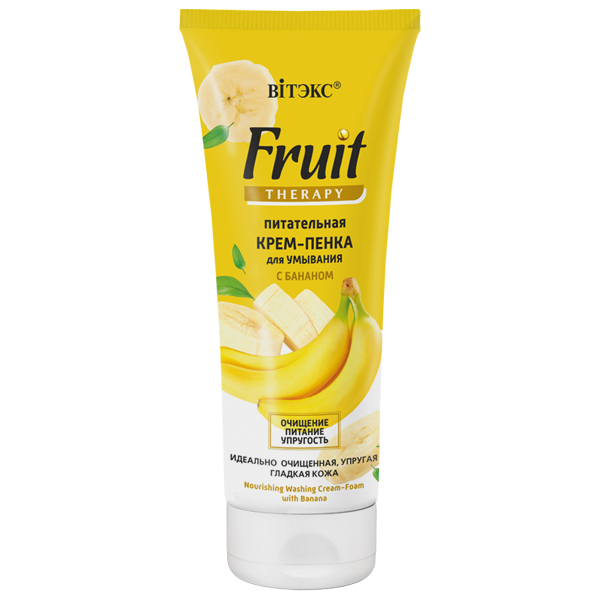 FRUIT THERAPY Výživná krémová pena na umývanie s banánom (200ml)