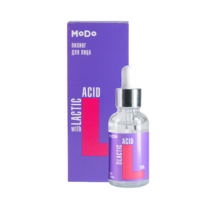 MODO Vegán Peeling na tvár s kyselinou mliečnou 10% (30g)