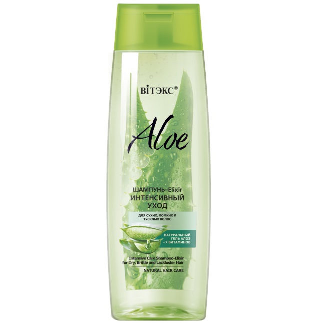 ALOE VERA Šampón-Elixír pre Suché, Lámajúce a Matné Vlasy (400ml)