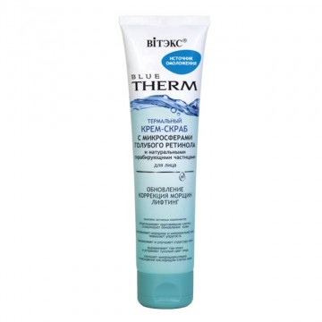 BLUE THERM Termálny Krém-Peeling s Mikrosférami Modrého Retinolu a s Prírodnými 