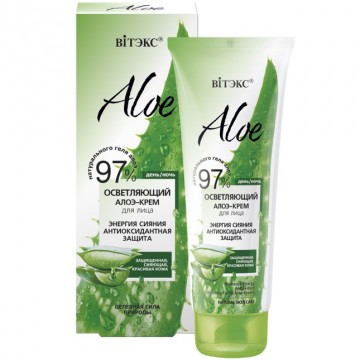 ALOE VERA Rozjasňujúci Aloe Krém na Tvár “Energia, Antioxidačná Ochrana” (50ml)