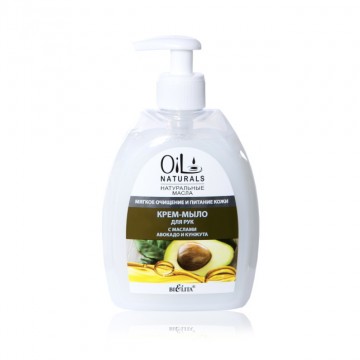 OIL NATURALS Krémové Mydlo na Ruky s Avokádovým a Sezámovým Olejom Jemné čisteni