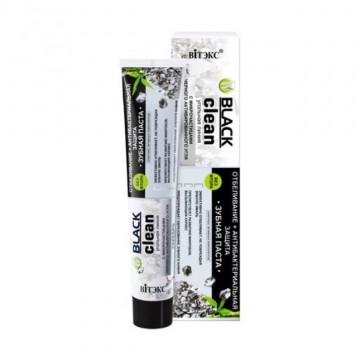 BLACK CLEAN Zubná Pasta Bielenie a Antibakteriálna Ochrana so Striebrom (85g)